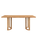 Christopher Knight Home Evat 69" Rubberwood Modern 6-Seater Rectangle Dining Table, Natural