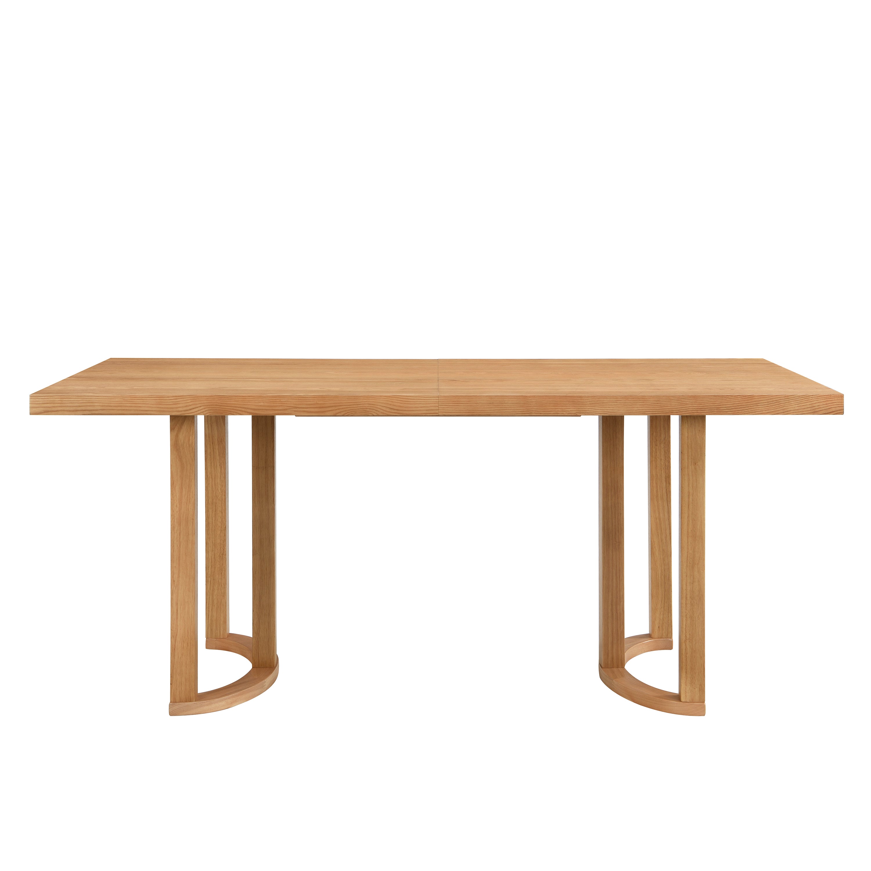 Christopher Knight Home Evat 69" Rubberwood Modern 6-Seater Rectangle Dining Table, Natural