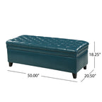 Christopher Knight Home 50" Storage Ottoman Bench with Hidden Storage
