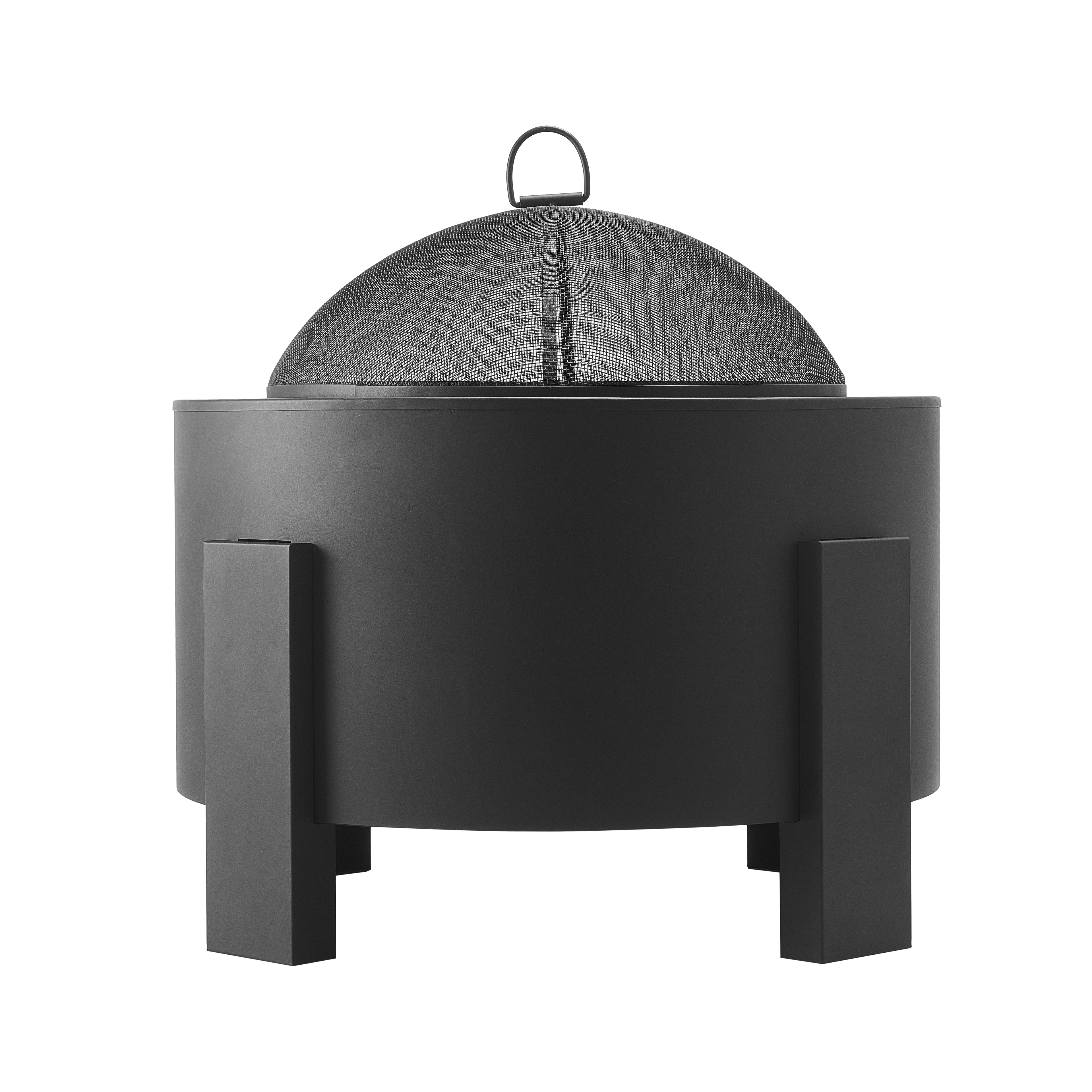 Christopher Knight Home Flicker Wood Burning Iron Fire Pit, Black