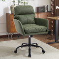 GDFStudio Nelson Modern Faux Leather Adjustable Office Chair, Green
