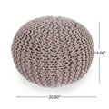 Poona Modern Cotton Pouf