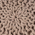 Poona Handcrafted Round Knitted Pouf – Versatile Footrest & Extra Seating