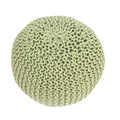 Poona Handcrafted Round Knitted Pouf – Versatile Footrest & Extra Seating