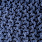 Poona Handcrafted Round Knitted Pouf ¨C Versatile Footrest & Extra Seating