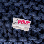 Poona Handcrafted Round Knitted Pouf ¨C Versatile Footrest & Extra Seating