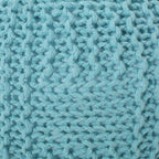 Sardis Modern Knitted Cotton Round Pouf