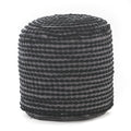 Rosalyn Fabric Round Pouf Ottoman