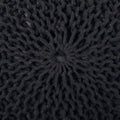 Belle Modern Knitted Cotton Round Pouf