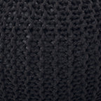 Belle Modern Knitted Cotton Round Pouf