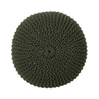 Belle Modern Knitted Cotton Round Pouf