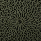 Belle Modern Knitted Cotton Round Pouf