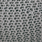 Belle Modern Knitted Cotton Round Pouf