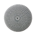 Belle Modern Knitted Cotton Round Pouf