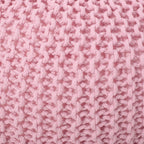 Belle Modern Knitted Cotton Round Pouf