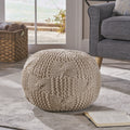 Anouk Knitted Cotton Pouf