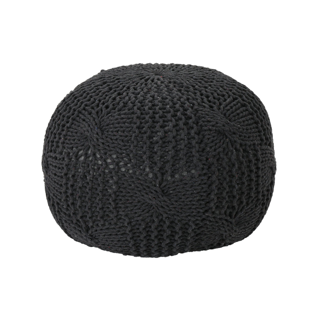 Anouk Knitted Cotton Pouf