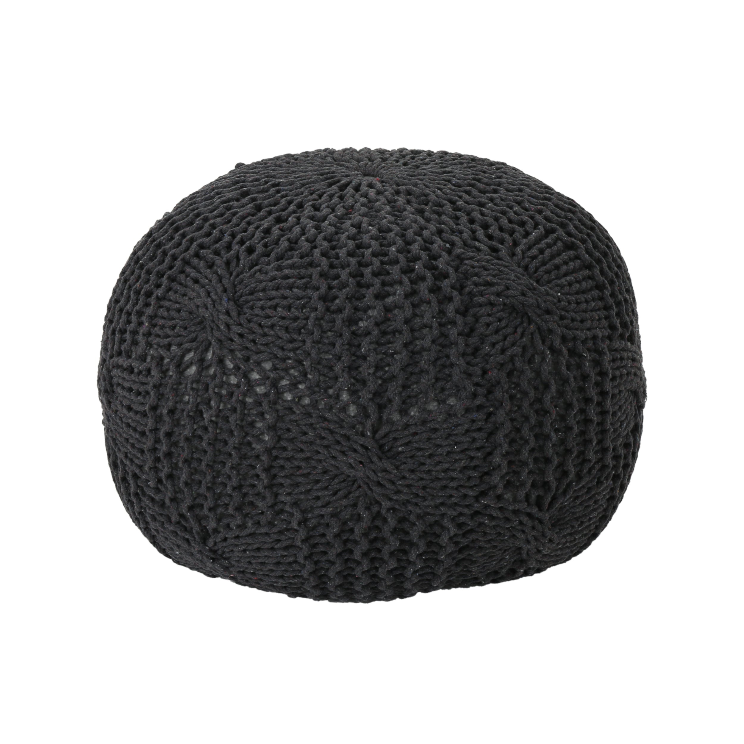 Anouk Knitted Cotton Pouf