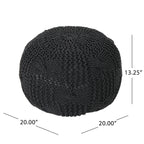 Anouk Knitted Cotton Pouf