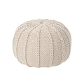 Corisande Knitted Cotton Pouf