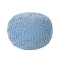 Hershel Knitted Cotton Pouf