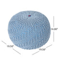 Hershel Knitted Cotton Pouf