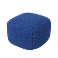 Finch Knitted Cotton Square Pouf