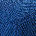 Finch Knitted Cotton Square Pouf