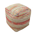 Lola Boho Hemp and Wool Pouf