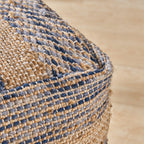 Lola Boho Hemp and Wool Pouf