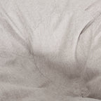 Meagher Modern 5 Foot Two Toned Fabric and Faux Leather Bean Bag