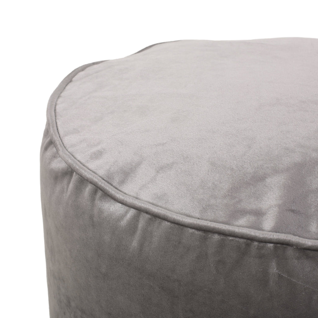 Bleckley Gwinnett Modern Velveteen Cylinder Pouf