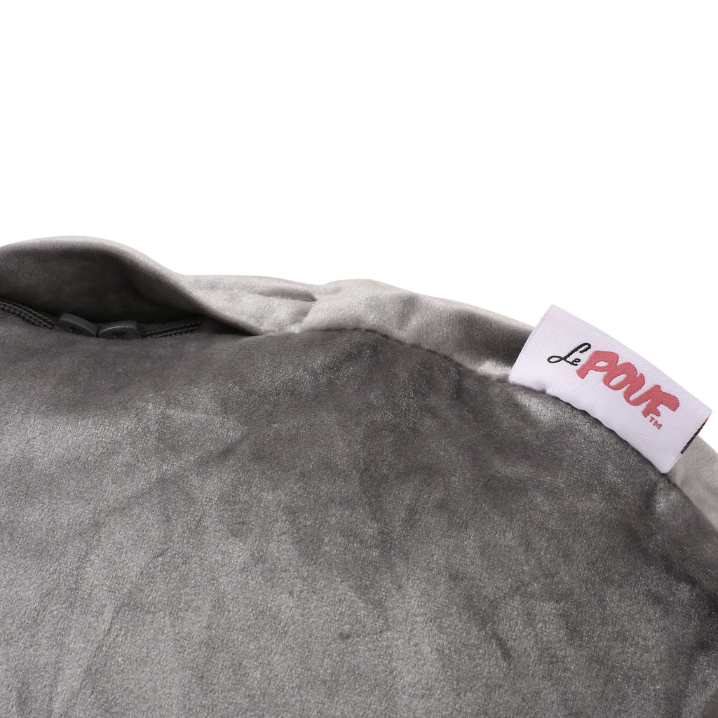 Bleckley Gwinnett Modern Velveteen Cylinder Pouf