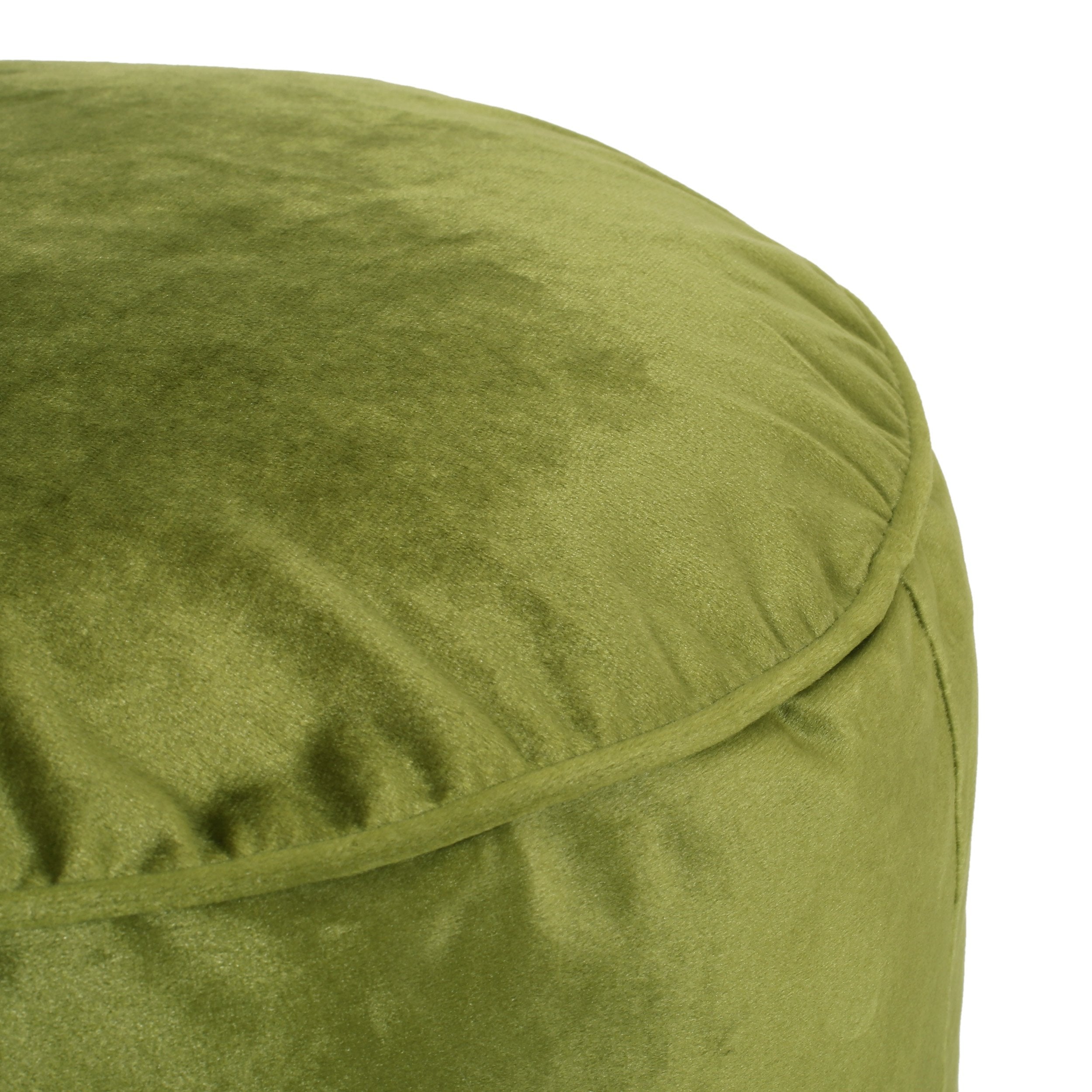 Bleckley Gwinnett Modern Velveteen Cylinder Pouf