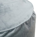 Bleckley Gwinnett Modern Velveteen Cylinder Pouf