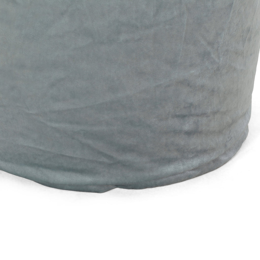 Bleckley Gwinnett Modern Velveteen Cylinder Pouf