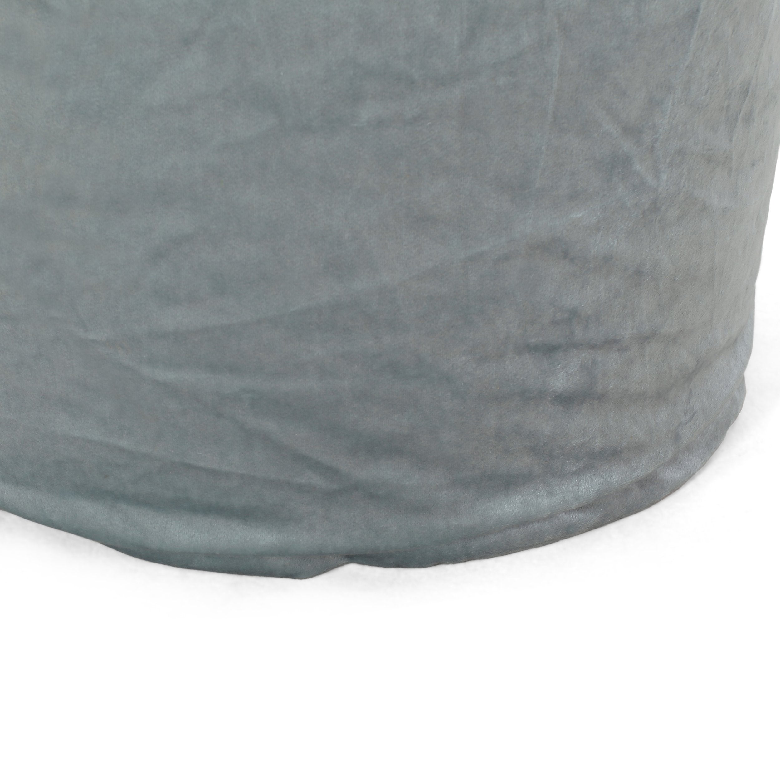 Bleckley Gwinnett Modern Velveteen Cylinder Pouf