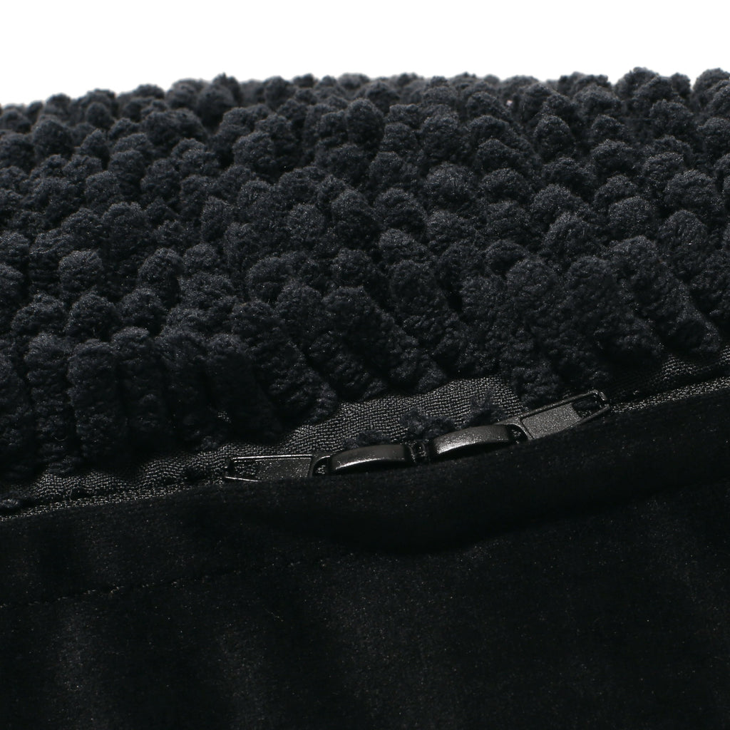 Moloney Modern Microfiber Chenille Square Pouf