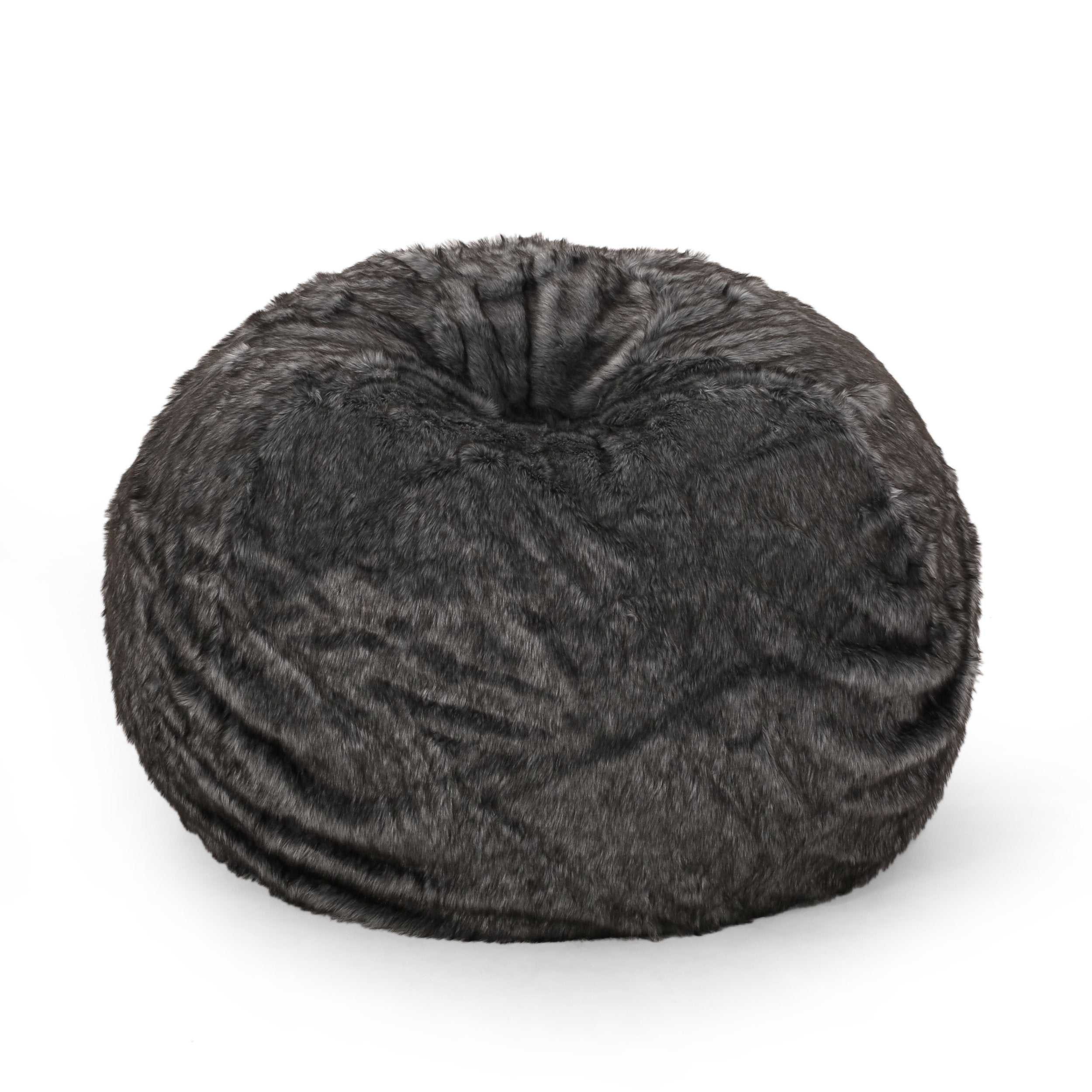 Terrell Schley Modern Glam 5 Foot Short Faux Fur Bean Bag