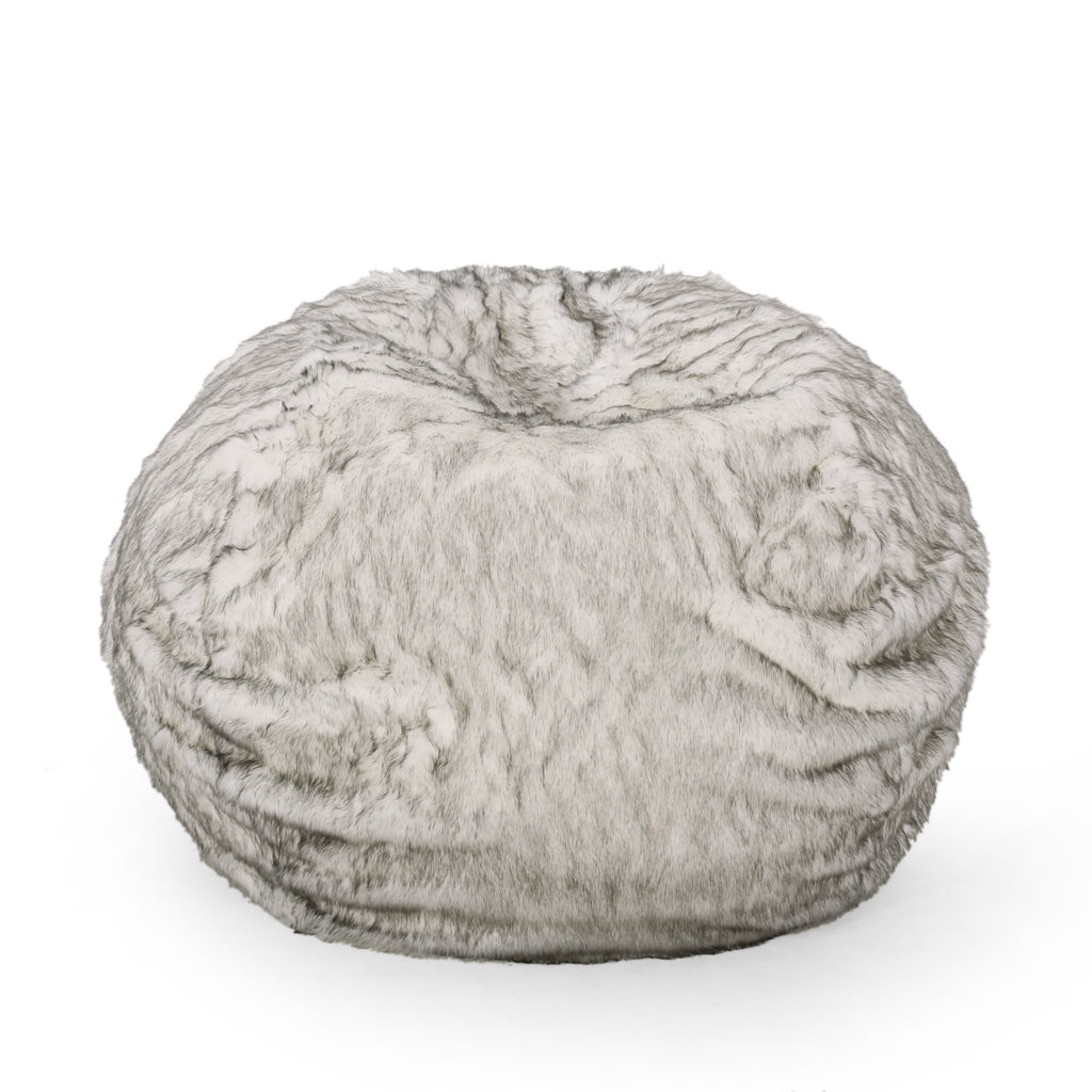 Terrell Schley Modern Glam 5 Foot Short Faux Fur Bean Bag
