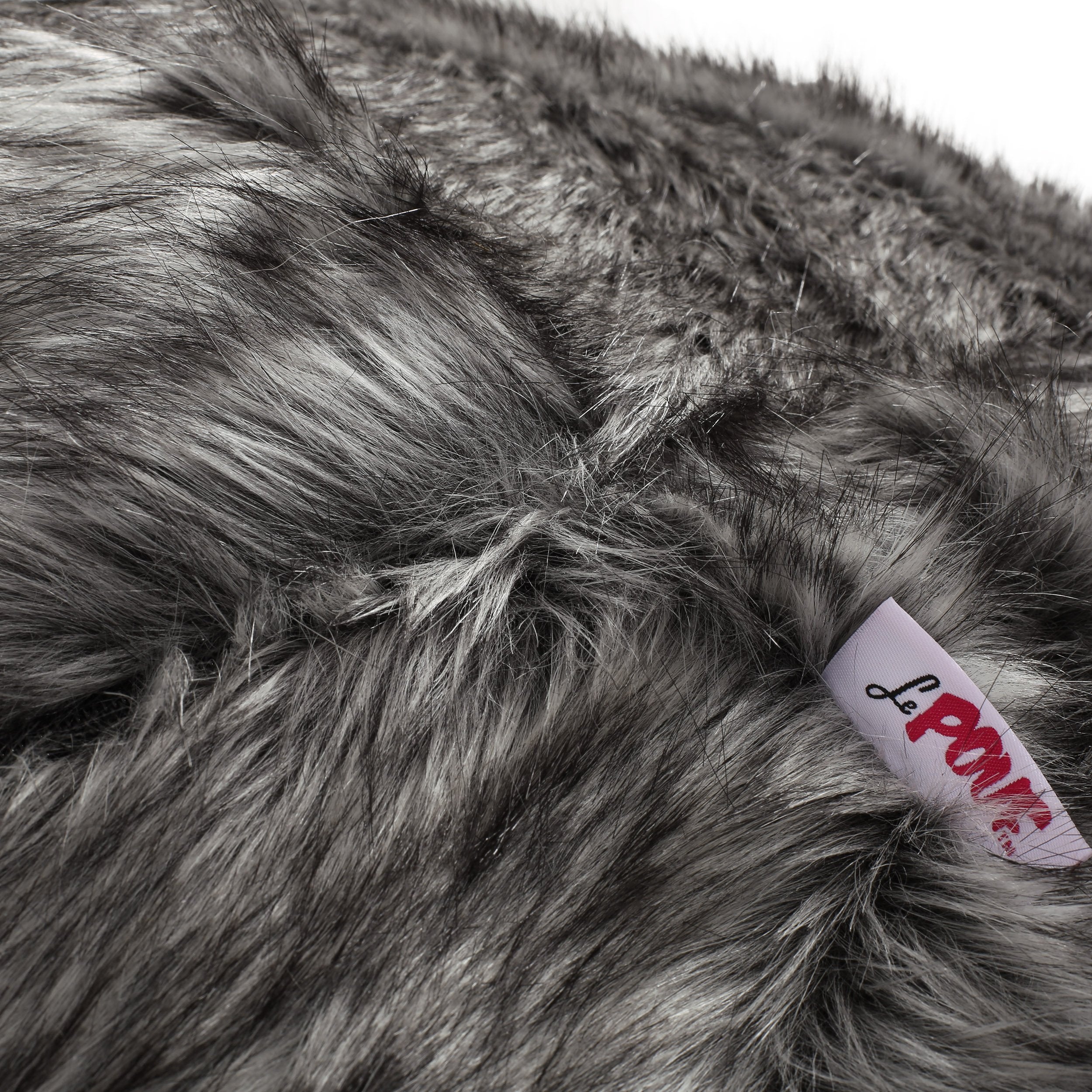 Terrell Schley Modern Glam 5 Foot Short Faux Fur Bean Bag