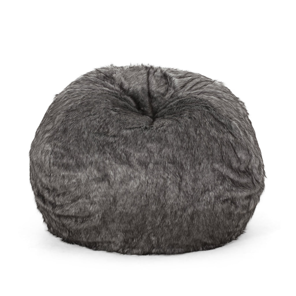 Terrell Schley Modern Glam 5 Foot Short Faux Fur Bean Bag