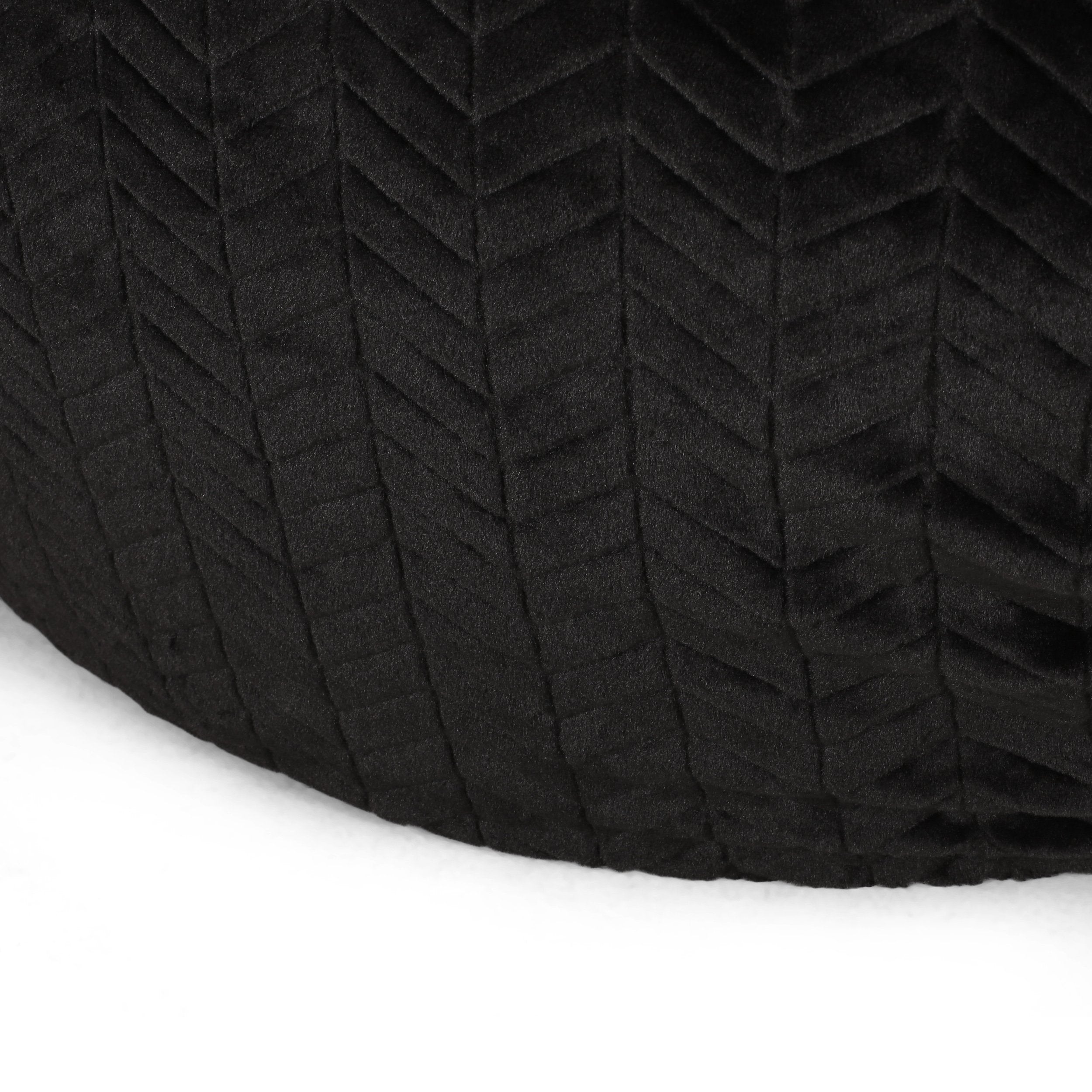 Terrell Schley Modern Glam 5 Foot Short Faux Fur Bean Bag