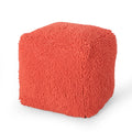 Moloney Modern Microfiber Chenille Square Pouf