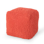 Moloney Modern Microfiber Chenille Square Pouf