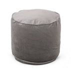 Bleckley Gwinnett Modern Velveteen Cylinder Pouf