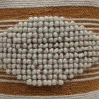 Villard Boho Handcrafted Fabric Cylinder Pouf