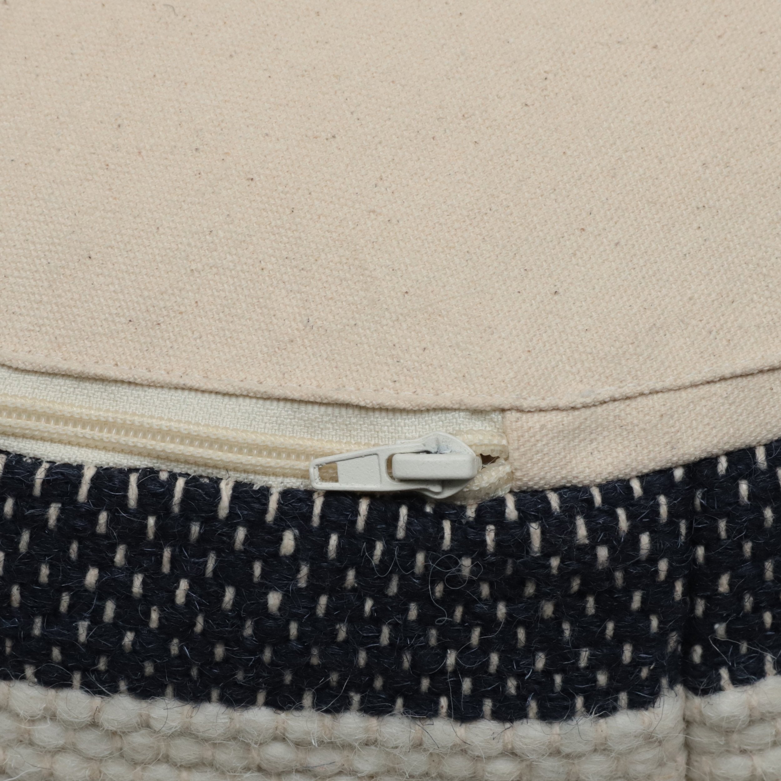 Villard Boho Handcrafted Fabric Cylinder Pouf