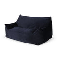 Calef Modern Velveteen 2 Seater Oversized Bean Bag Chair with Armrests