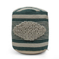 Villard Boho Handcrafted Fabric Cylinder Pouf